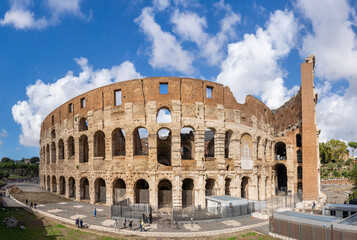 View of Colosseum, also call Coliseum in Rome, Italy