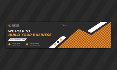 Sample linkedin banner or social media cover template design,