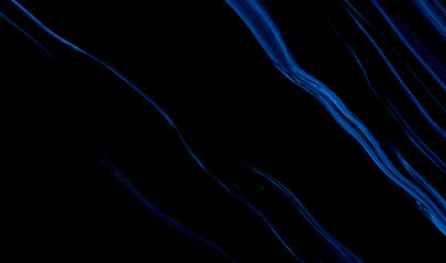 Marble rock texture blue ink pattern liquid swirl paint black dark that is Illustration background...