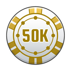 Fototapeta premium chip coin icon