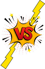 vs comic text © Johnstocker
