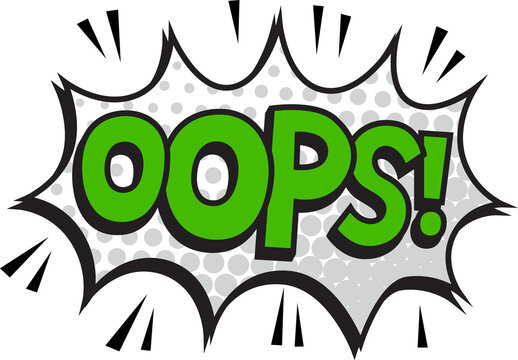 oops comic text
