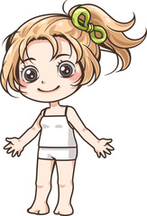 girl cute cartoon