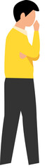 man thinking clipart