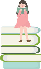 Student Reading a Book