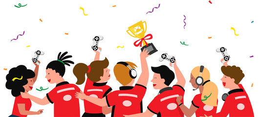 Fototapeta premium champion esport game