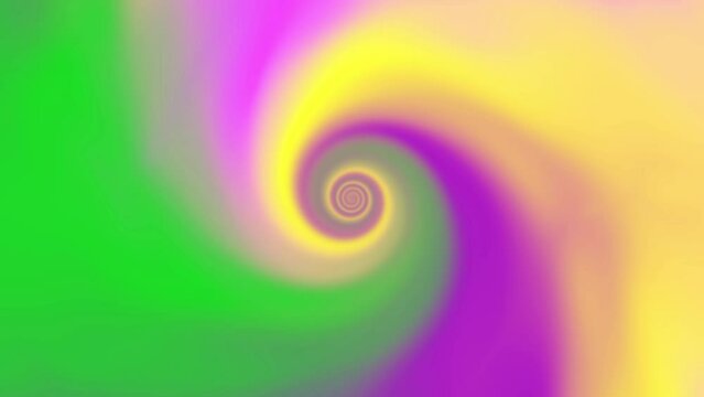 Spiral Swirl rainbow rapunzel colors seamless loop infinite rotation. Modern Dynamic light vivid trendy color. Moving abstract blurred motion. Multicolor smooth transition. Colorful gradient animation