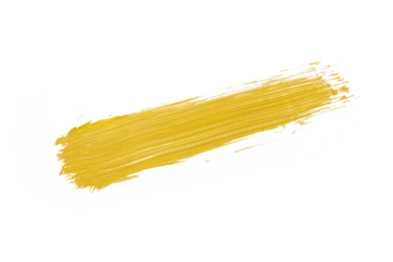 Gold brush stroke paint isolated