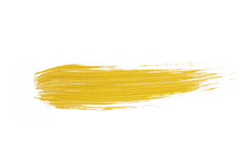 Gold brush stroke paint isolated