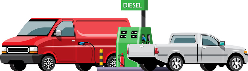 gas station cilpart
