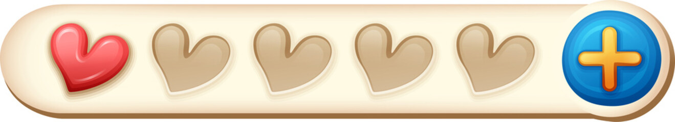 Obraz premium heart of button