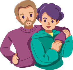 Obraz premium couple icon