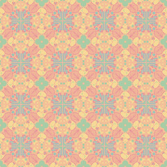 Fototapeta premium Garden Nature Seamless Pattern Floral Background Damask Aboriginal Ornament Art