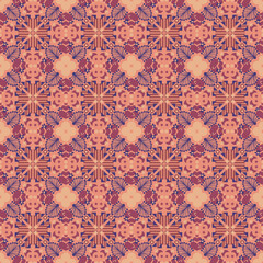 Garden Nature Seamless Pattern Floral Background Damask Aboriginal Ornament Art