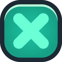 Obraz premium square button