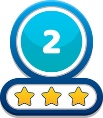 circle and star button