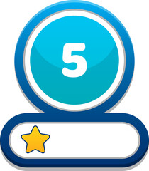 circle and star button