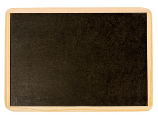 Fototapeta premium Empty green chalkboard texture hang on the white wall. double frame from greenboard and white background. image for background, wallpaper and copy space. bill board wood frame for add text.