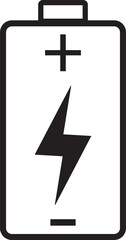 Fototapeta premium Battery Charging vector icon. Battery charge flat vector icon. battery charge level. 