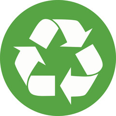 Obraz premium Recycle icon vector. Arrows recycle eco symbol vector illustration. Cycle recycled icon. Recycled materials symbol. 