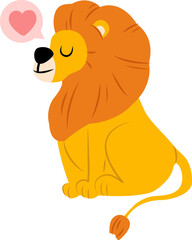 Cartoon lion illustration