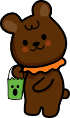 Rabbit Wears Halloween Costume