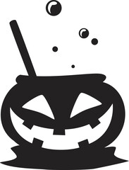 Halloween scary pumpkin