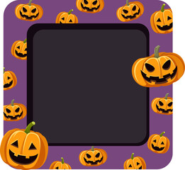 Halloween frame template