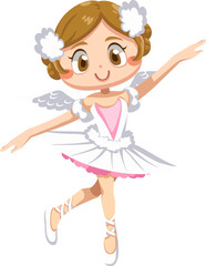 ballet dancer cute cartoon
