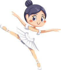ballet dancer cute cartoon