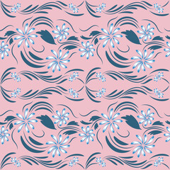Folk flowers print Floral pattern Ethnic art