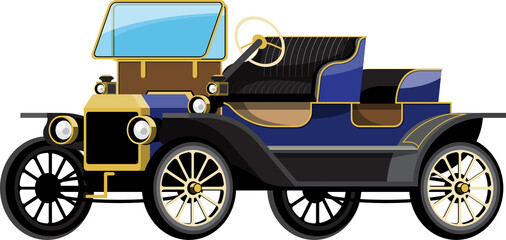 Antique car illustration