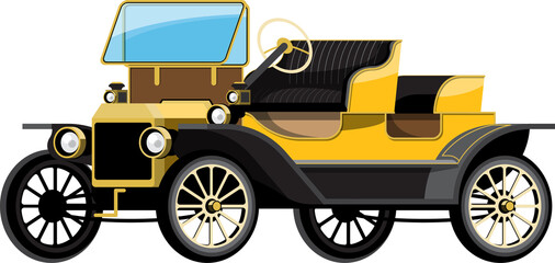 Antique car illustration