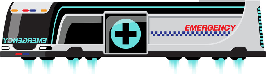 Future smart vehicle illustration