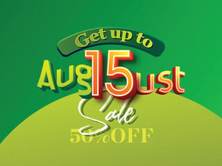 background for 15 August India vector illustration of happy independence day India sale banner with Indian flag tricolor