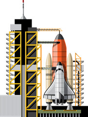 Rocket launch illustration