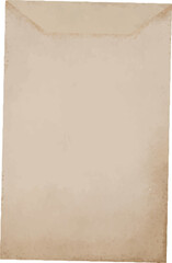 Watercolor paper bag illustration