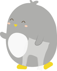 Bird holding garbage