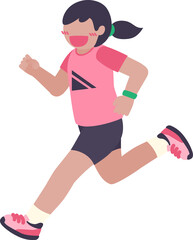running marathon clipart
