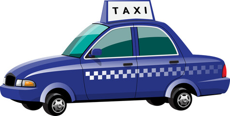 Taxi car cab illustration