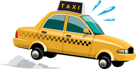 Taxi car cab illustration
