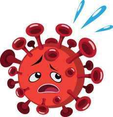 Virus cartoon illustration