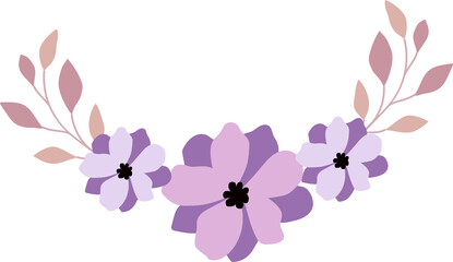 Flower frame for decorative