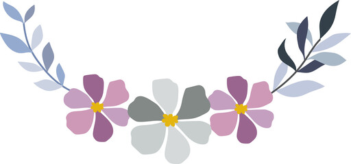 Flower frame for decorative