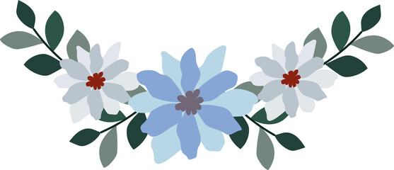 Flower frame for decorative