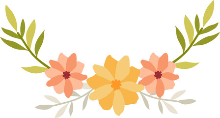 Flower frame for decorative