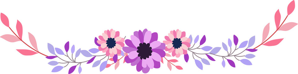 Flower frame for decorative