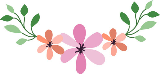 Flower frame for decorative