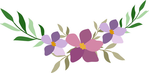 Flower frame for decorative