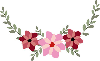 Flower frame for decorative